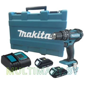 Ударная дрель-шуруповерт Makita DHP482SYE (с 2-мя АКБ)